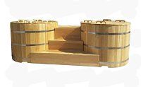 Купель круглая из кедра д200 NK416 2х2х1.2