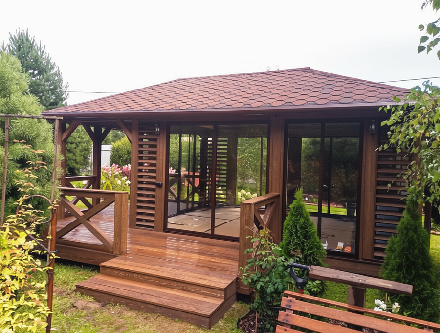 Застекленная беседка КАННА