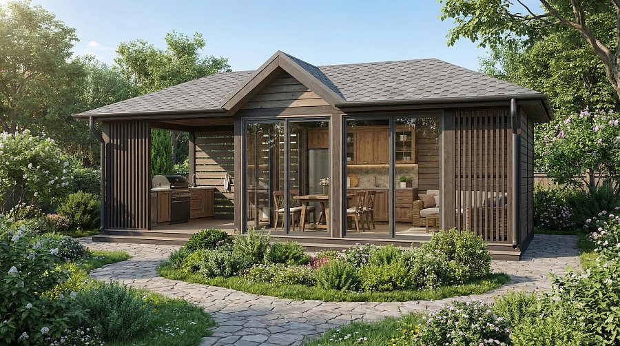 Закрытая беседка Шале 3