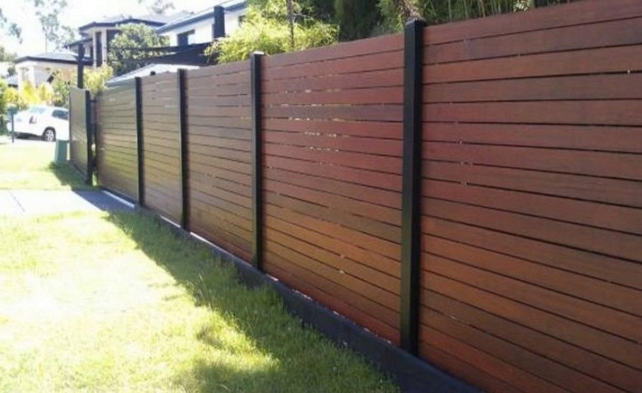 Забор №23 - штакетник горизонтальный с зазором