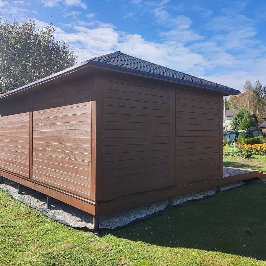 Застекленная беседка БАЛТИКА с террасой 2