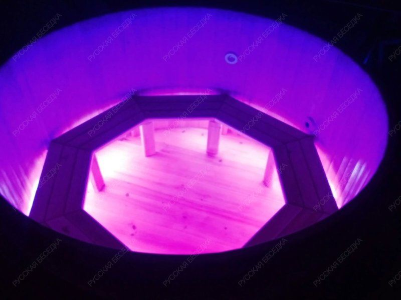 Купель овальная из кедра h120 / 78*120 / 4 см