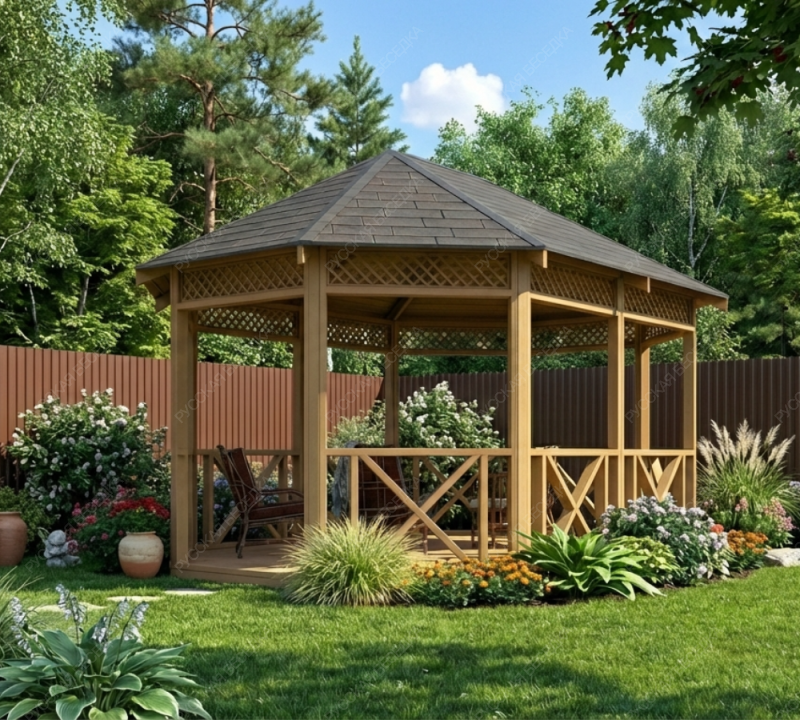 Овальная беседка Родник