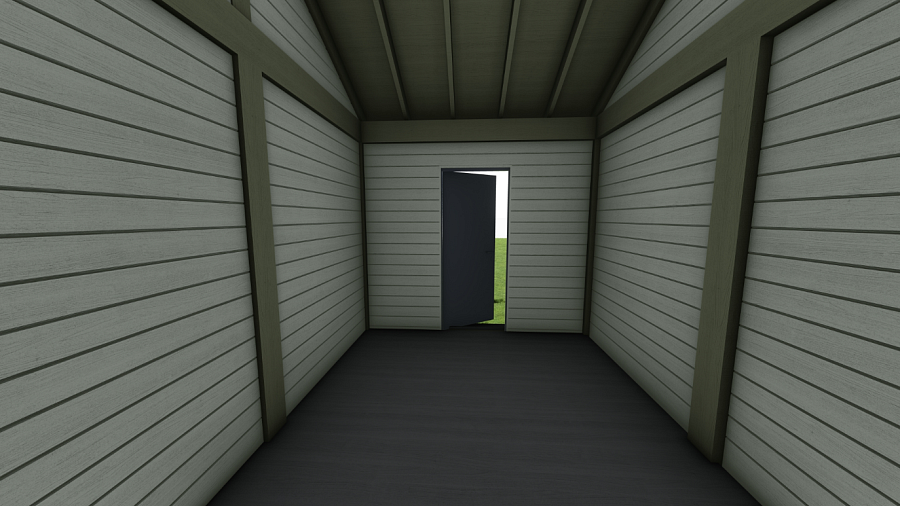 Навес для машин с двумя хозблоками ПРАКТИК