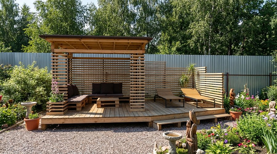 Современная беседка ДИКИЙ ПЛЯЖ