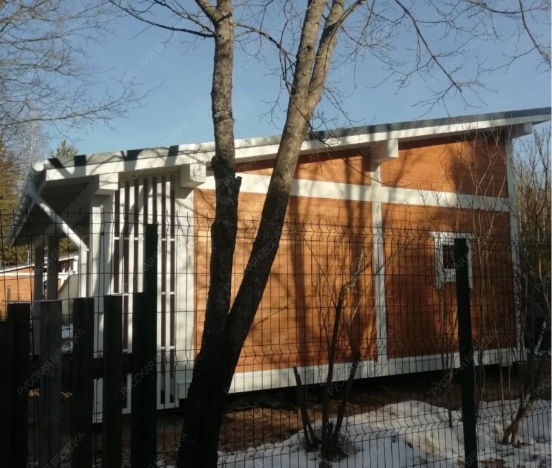 Навес для машин с хозблоком БРИКС